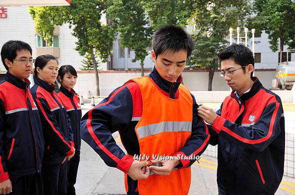 中石化香港加油站員工制服設計,加油站工作服,加油工服,加油員服裝