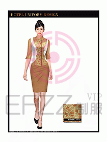 SPA水療會所服務(wù)員制服設(shè)計(jì)圖314