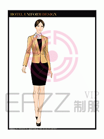 酒店大堂經(jīng)理服務(wù)制服設(shè)計(jì)649