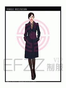女職業(yè)裝OL大衣設(shè)計(jì)圖160