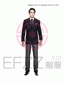 男職業裝西服設計圖326