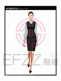 女職業裝襯衫馬夾設計圖219