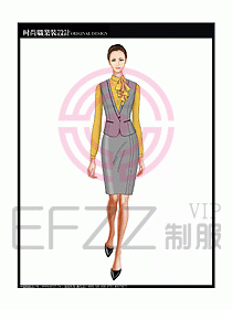女職業裝襯衫馬夾設計圖222