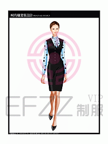 女職業(yè)裝襯衫馬夾設(shè)計圖221