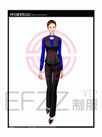 女職業(yè)裝襯衫馬夾設(shè)計圖245
