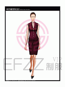 女職業(yè)裝襯衫馬夾設(shè)計圖254