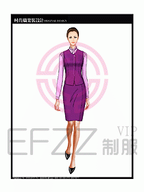 女職業(yè)裝襯衫馬夾設(shè)計(jì)圖262