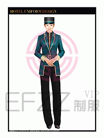 酒店門童行李生制服設(shè)計(jì)831