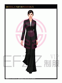 酒店西餐廳咨客制服設(shè)計圖371
