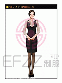 酒店西餐廳領(lǐng)班制服設計圖066
