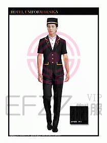 酒店門(mén)童行李生制服設(shè)計(jì)圖847
