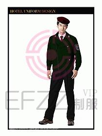 酒店門童行李生制服設(shè)計(jì)圖859
