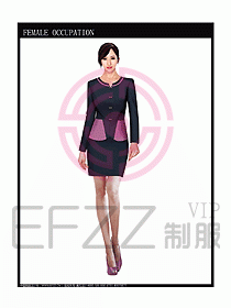 專賣店營業(yè)員服裝設(shè)計圖1017