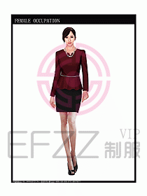 專賣店營業員服裝設計圖1059