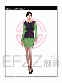 專賣店營業(yè)員服裝設(shè)計圖1057