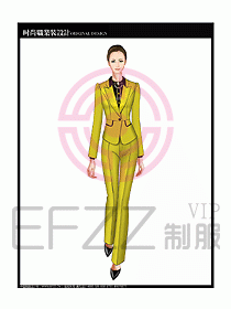 專賣店營業員服裝設計圖1137