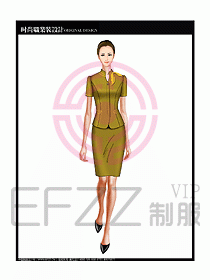 專賣店營業員服裝設計圖1144
