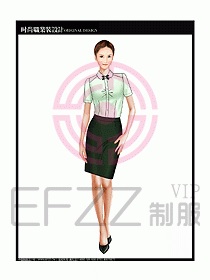 女職業(yè)裝短袖襯衫設(shè)計(jì)圖247