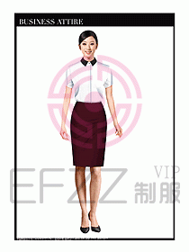 女職業(yè)裝短袖襯衫設(shè)計(jì)圖281