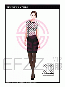 女職業(yè)裝短袖襯衫設(shè)計圖351