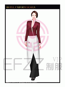 酒店西餐服務(wù)員制服設(shè)計994