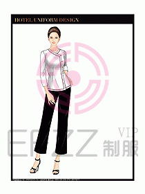 酒店制服客房服務(wù)員工衣設(shè)計419