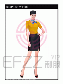 職業空姐裝制服設計圖537