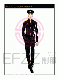 酒店門童保安行李生制服設計942