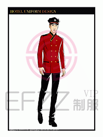 酒店門童保安行李生制服設(shè)計(jì)954