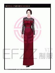 KTV夜總會(huì)咨客制服設(shè)計(jì)圖304