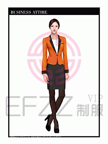 職業裝空姐服制服設計圖644