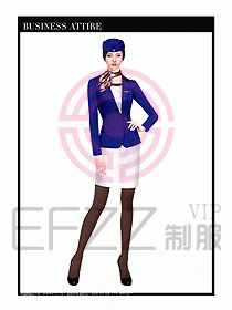職業(yè)裝空姐服制服設(shè)計(jì)圖675