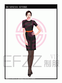 職業(yè)裝空姐服制服設(shè)計(jì)圖702