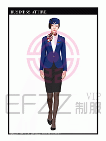 職業裝空姐服制服設計圖710