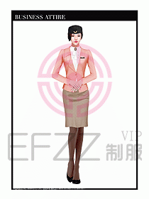 職業裝空姐服制服設計圖722