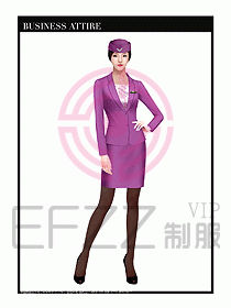 職業裝空姐服制服設計圖723