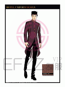 酒店門(mén)童保安行李生制服設(shè)計(jì)1007