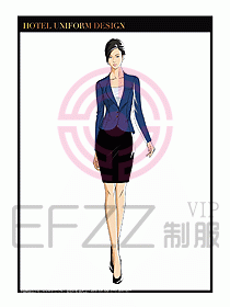 總臺收銀接待制服設(shè)計圖250