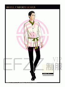 SPA會所服務生制服設計圖438