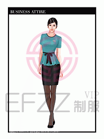 職業裝空姐服制服設計圖751