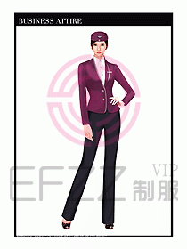 職業裝空姐服制服設計圖754