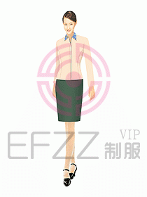 接待服務員服裝017