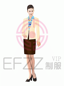 接待服務員服裝035