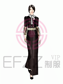 西餐咨客服裝068