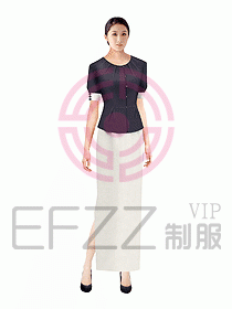 西餐咨客服裝083