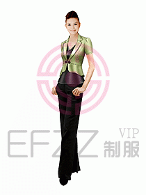 西餐咨客服裝085