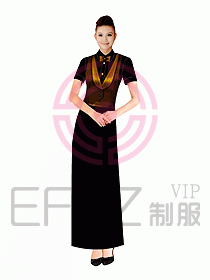 西餐咨客服裝094
