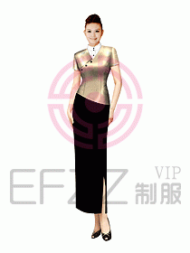 西餐咨客服裝103
