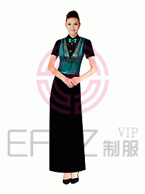 西餐咨客服裝108