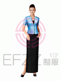 西餐咨客服裝125